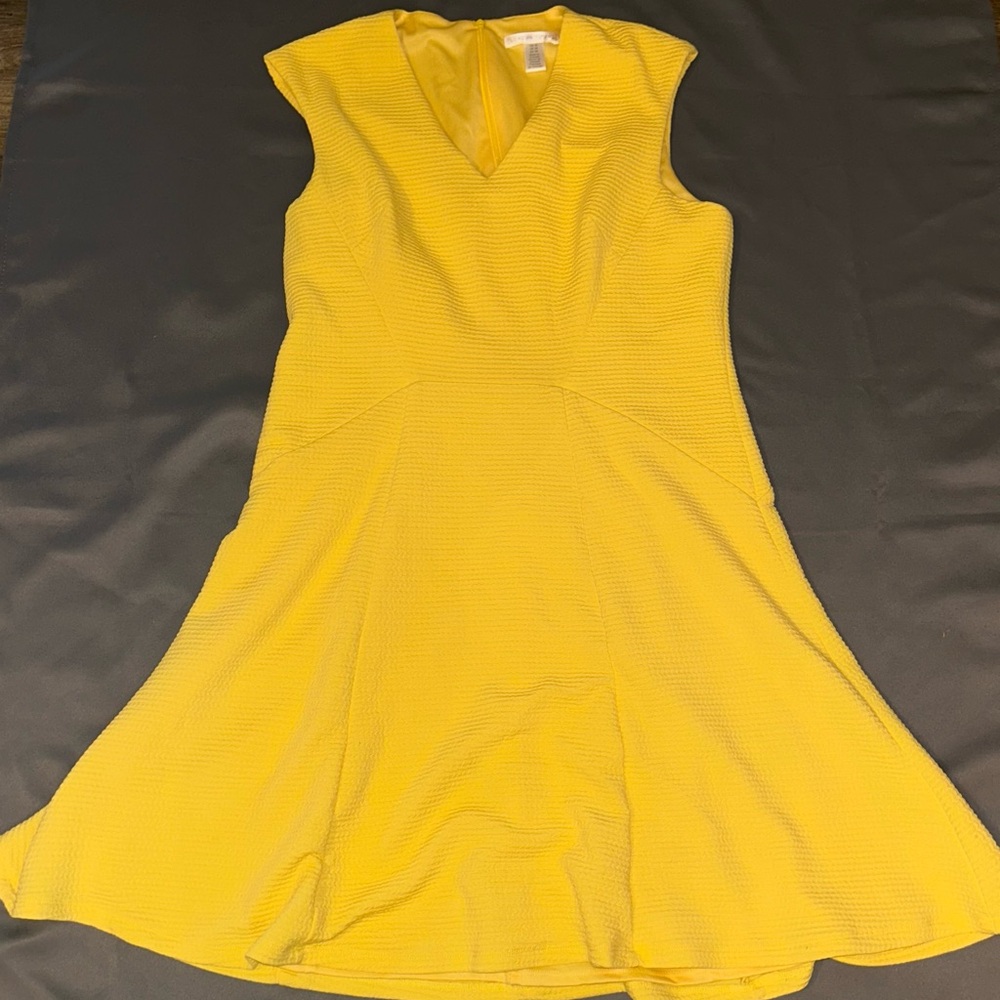 London Times Vibrant Yellow Mini Dress